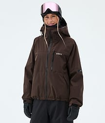 Dope Apex W Skijakke Dame Dark Brown