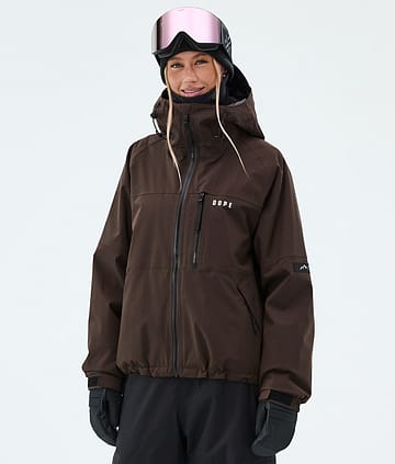 Dope Apex W Skijakke Dark Brown