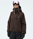 Dope Apex W Skijakke Dame Dark Brown