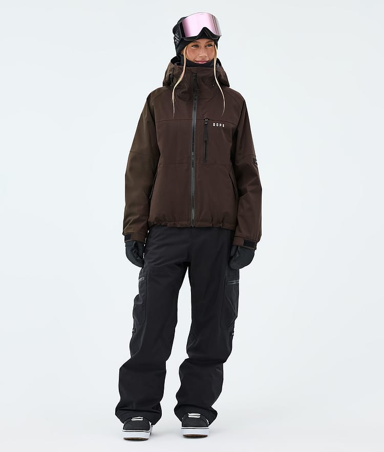 Dope Apex W Snowboardjakke Dame Dark Brown, Image 2 of 9