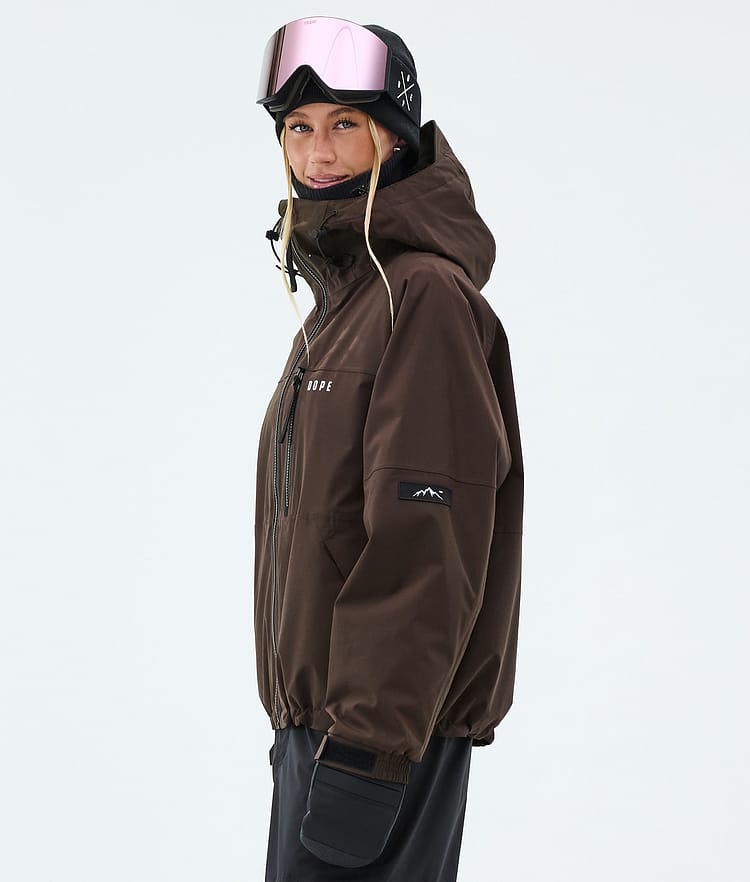 Dope Apex W Skijakke Dame Dark Brown, Image 5 of 9