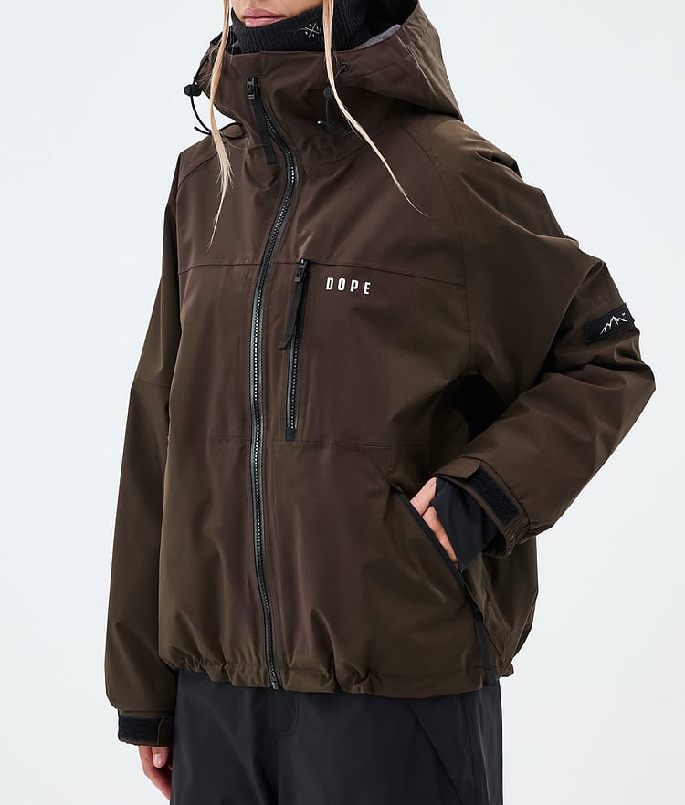 Dope Apex W Skijakke Dame Dark Brown, Image 7 of 9