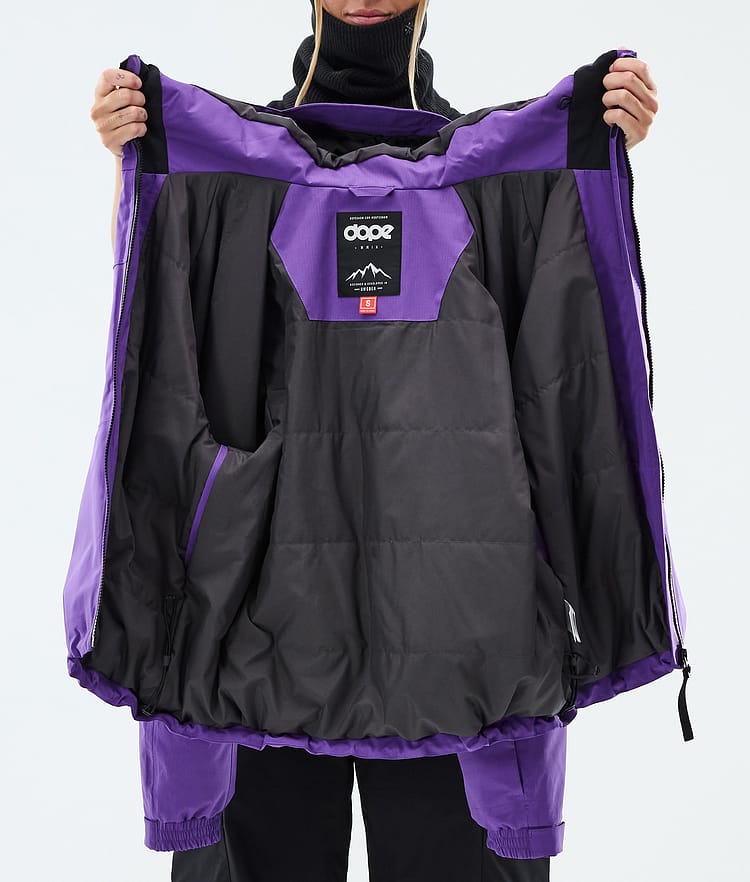 Dope Apex W Snowboardjakke Dame Vivid Purple, Image 9 of 9