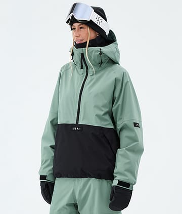 Dope Arnok W Skijakke Faded Green/Black