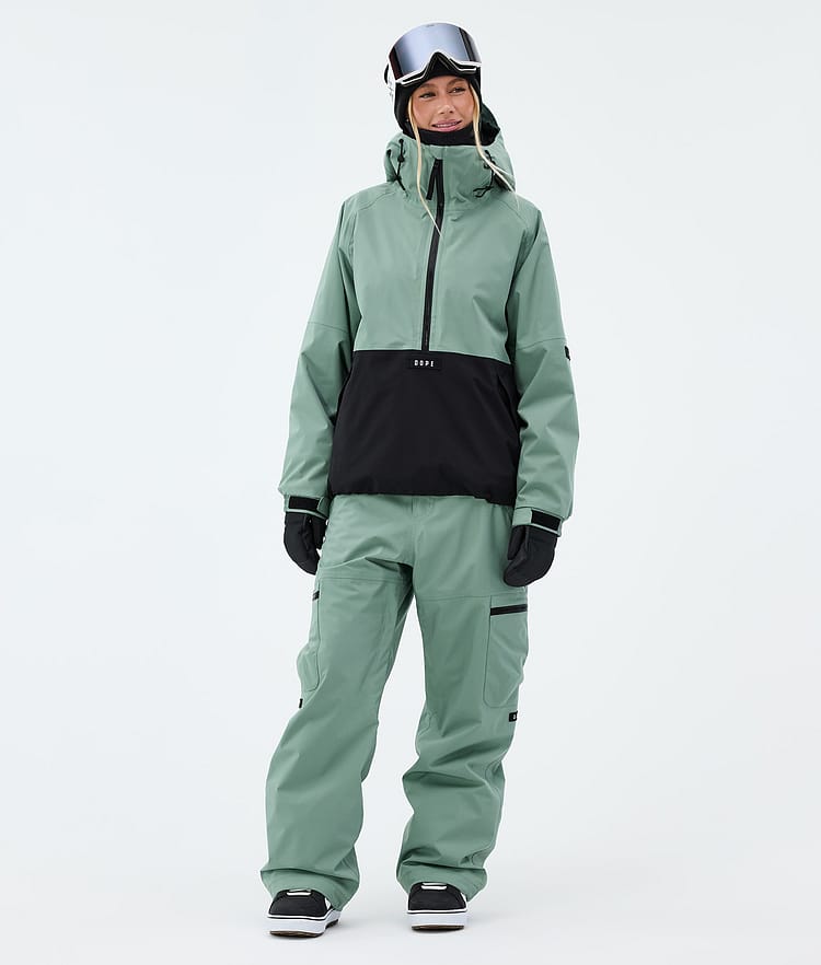 Dope Arnok W Snowboardjakke Dame Faded Green/Black, Image 2 of 8
