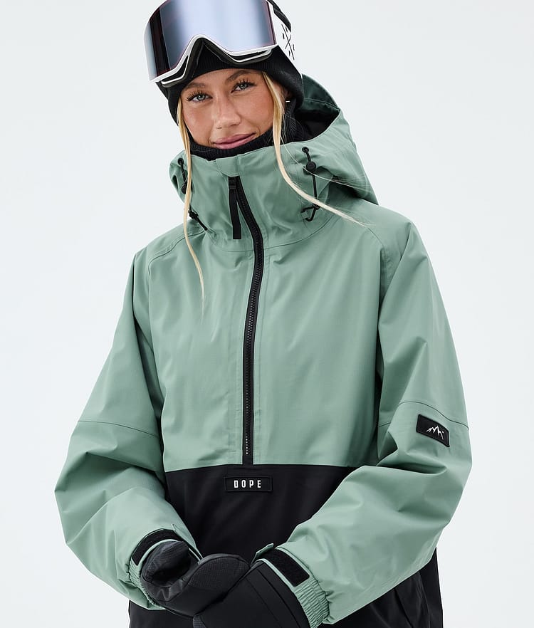 Dope Arnok W Snowboardjakke Dame Faded Green/Black, Image 4 of 8