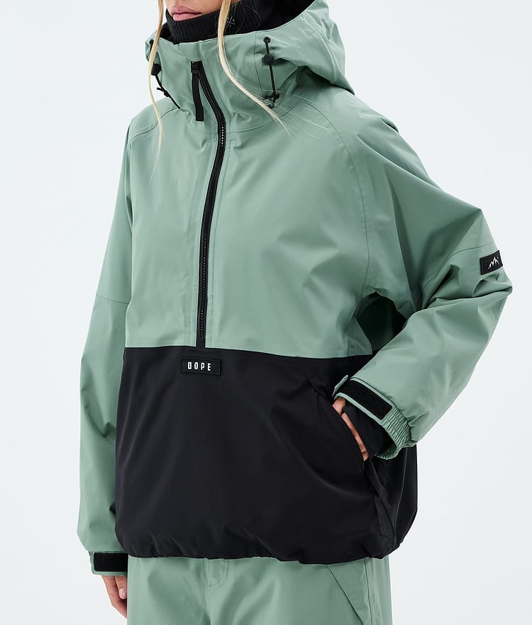 Dope Arnok W Snowboardjakke Dame Faded Green/Black, Image 7 of 8