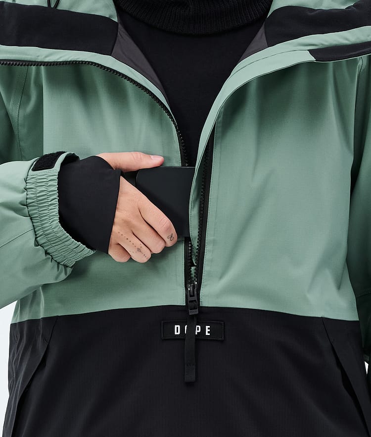 Dope Arnok W Snowboardjakke Dame Faded Green/Black, Image 8 of 8