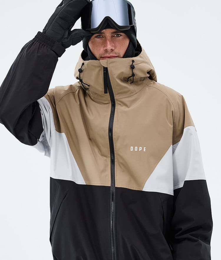 Dope Spartan Snowboardjakke Herre Sport Stone/Light Grey/Black, Bilde 4 av 8