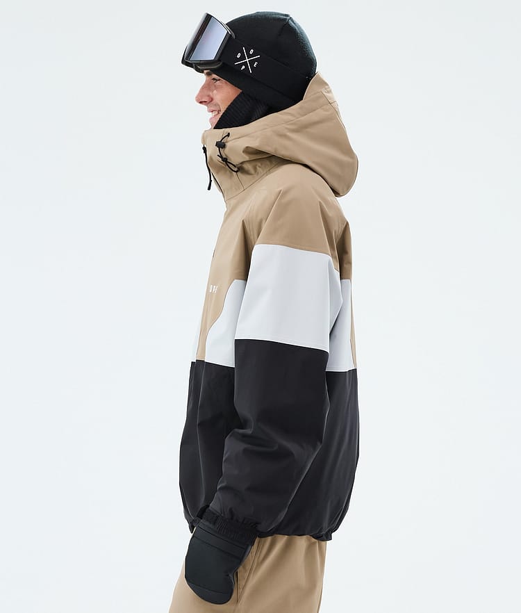 Dope Spartan Snowboardjakke Herre Sport Stone/Light Grey/Black, Bilde 5 av 8