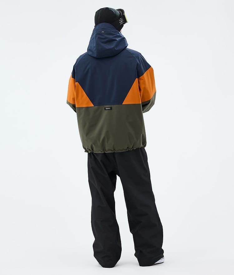 Dope Spartan Snowboardoutfit Herre Dark Blue/Burned Orange/Olive Green/Black, Image 2 of 2