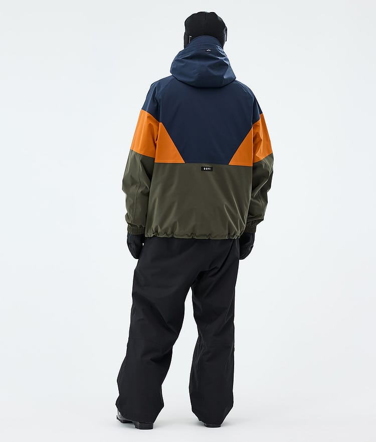 Dope Spartan Skijakke Herre Sport Dark Blue/Burned Orange/Olive Green, Image 3 of 8