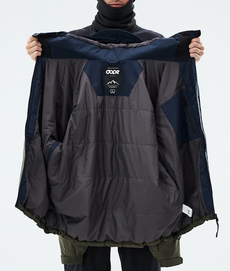 Dope Spartan Skijakke Herre Sport Dark Blue/Burned Orange/Olive Green, Image 8 of 8