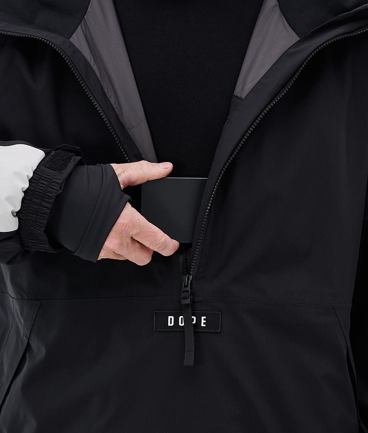 Dope Arnok Snowboardjakke Herre Track Black/Light Grey, Image 8 of 8