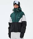 Dope Spartan W Snowboardjakke Dame Sport Bottle Green/Light Grey/Black
