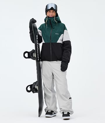 Dope Spartan W Snowboardoutfit Bottle Green/Light Grey/Black