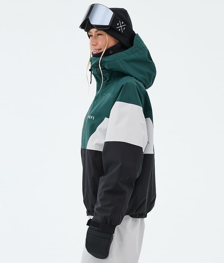 Dope Spartan W Skijakke Dame Sport Bottle Green/Light Grey/Black, Image 5 of 8