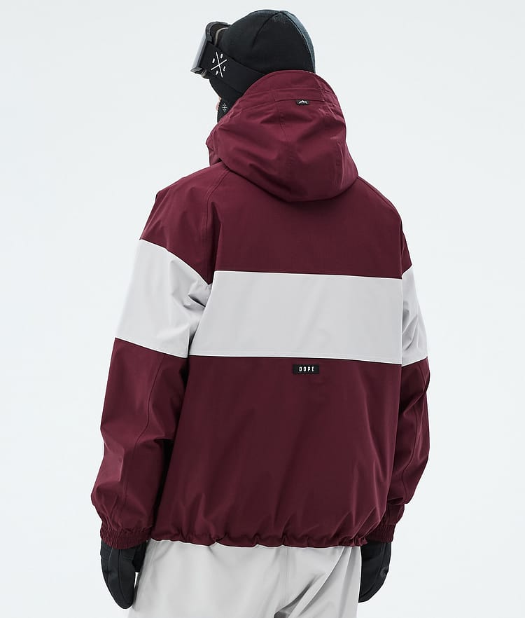 Dope Spartan Skijakke Herre Stripe Burgundy/Light Grey, Image 6 of 8
