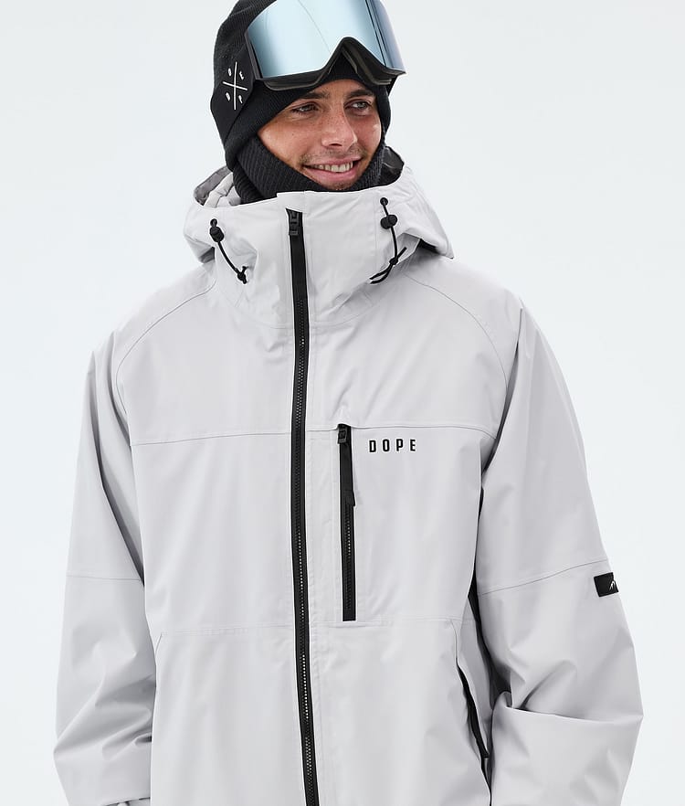 Dope Apex Snowboardjakke Herre Light Grey, Image 4 of 9