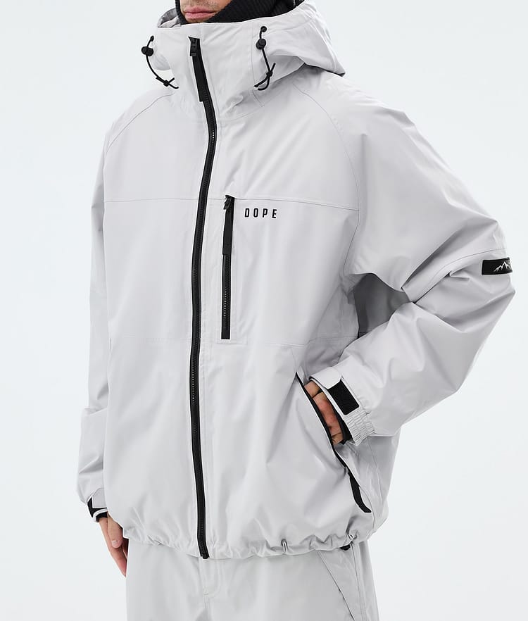Dope Apex Snowboardjakke Herre Light Grey, Image 7 of 9