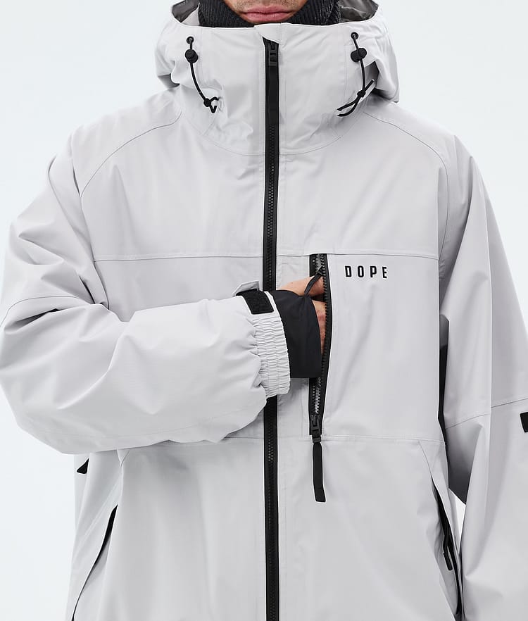 Dope Apex Skijakke Herre Light Grey, Image 8 of 9