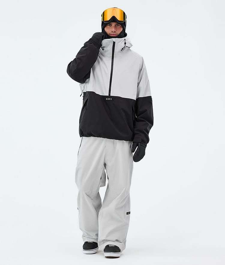 Dope Arnok Snowboardjakke Herre Light Grey/Black, Image 2 of 8
