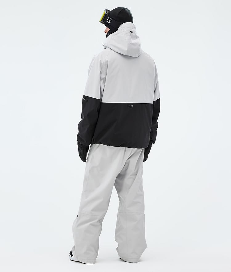 Dope Arnok Snowboardjakke Herre Light Grey/Black, Image 3 of 8