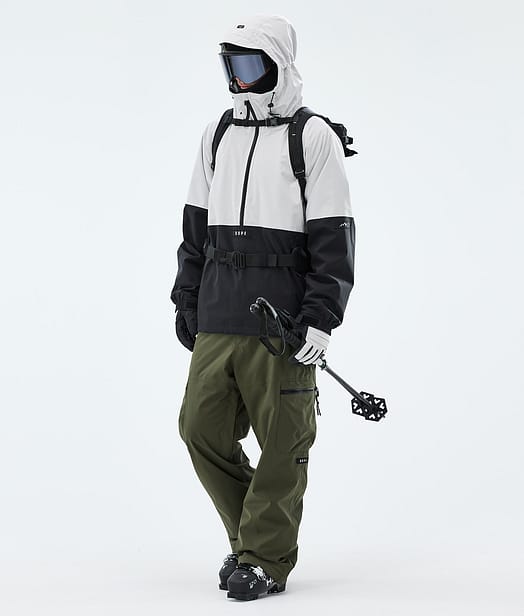 Dope Arnok Skidoutfit Light Grey/Black/Olive Green