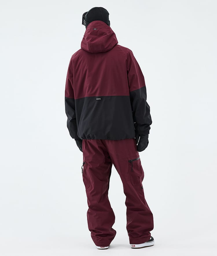 Dope Arnok Snowboardjakke Herre Burgundy/Black, Image 3 of 8