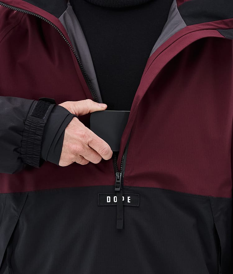 Dope Arnok Snowboardjakke Herre Burgundy/Black, Image 8 of 8
