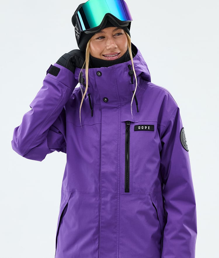 Dope Blizzard W Full Zip Skijakke Dame Vivid Purple, Image 4 of 9