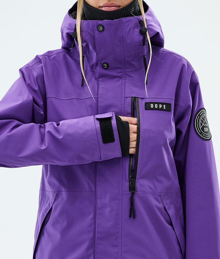 Dope Blizzard W Full Zip Skijakke Dame Vivid Purple, Image 8 of 9