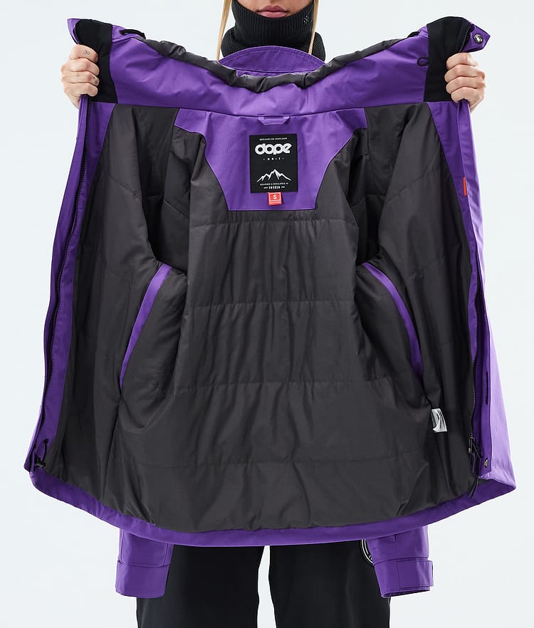 Dope Blizzard W Full Zip Skijakke Dame Vivid Purple, Image 9 of 9