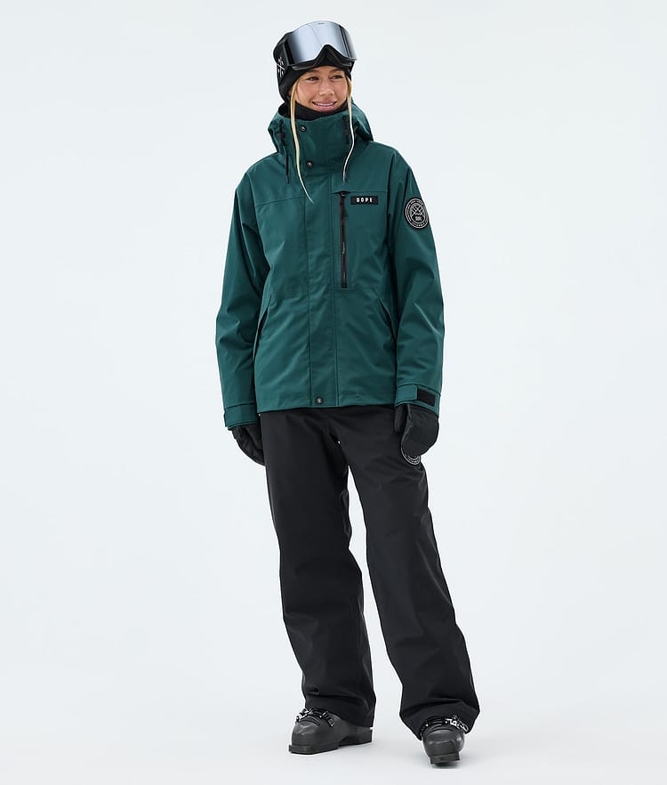 Dope Blizzard W Full Zip Skijakke Dame Bottle Green, Image 2 of 9