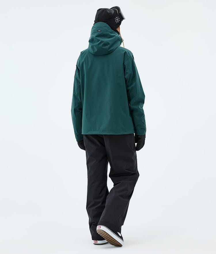 Dope Blizzard W Full Zip Snowboardoutfit Dame Bottle Green/Black, Bilde 3 av 3