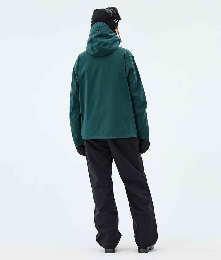 Dope Blizzard W Full Zip Skijakke Dame Bottle Green, Image 3 of 9