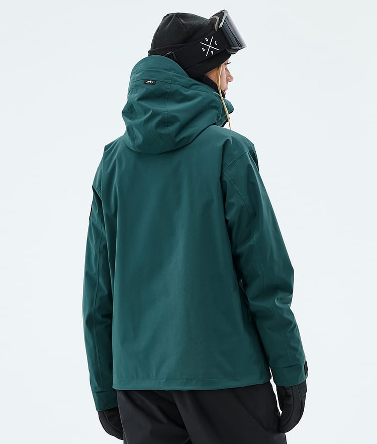 Dope Blizzard W Full Zip Skijakke Dame Bottle Green, Image 6 of 9