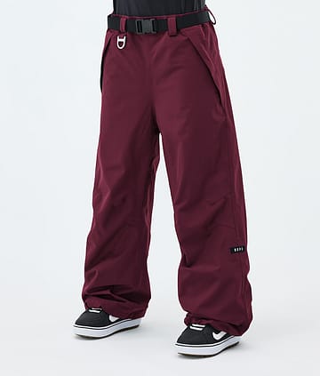 Dope Big W Snowboardbukse Burgundy