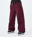 Dope Big W Snowboardbukse Dame Burgundy