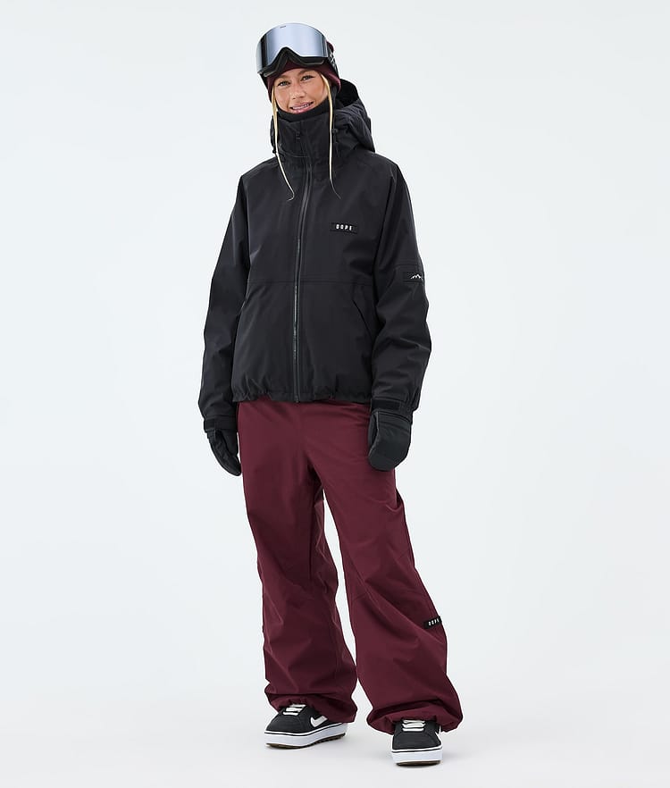 Dope Big W Snowboardbukse Dame Burgundy, Image 2 of 5