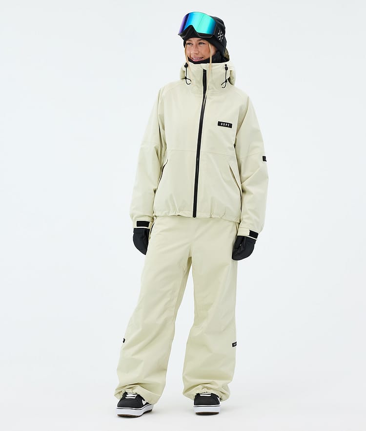 Dope Big W Snowboardbukse Dame Dirty White, Bilde 2 av 5