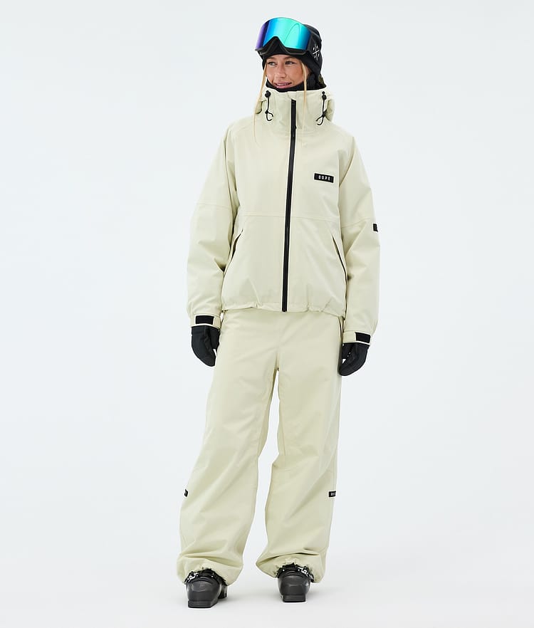 Dope Big W Skibukse Dame Dirty White, Bilde 2 av 5