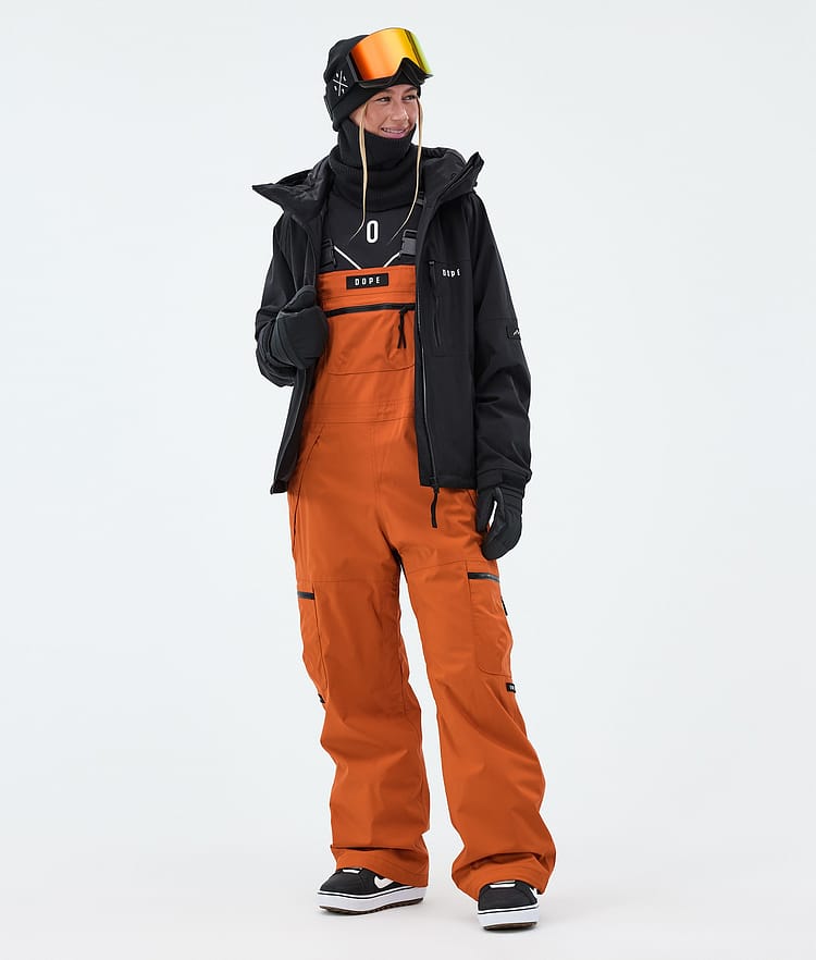 Dope Vertex W Snowboardbukse Dame Burned Orange, Image 2 of 7