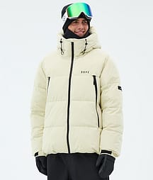 Dope Puffer Full Zip Snowboardjakke Herre Dirty White