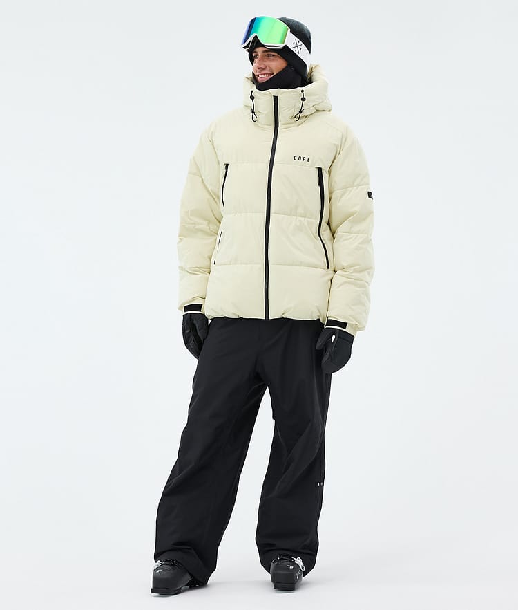 Dope Puffer Skijakke Herre Dirty White, Image 2 of 8