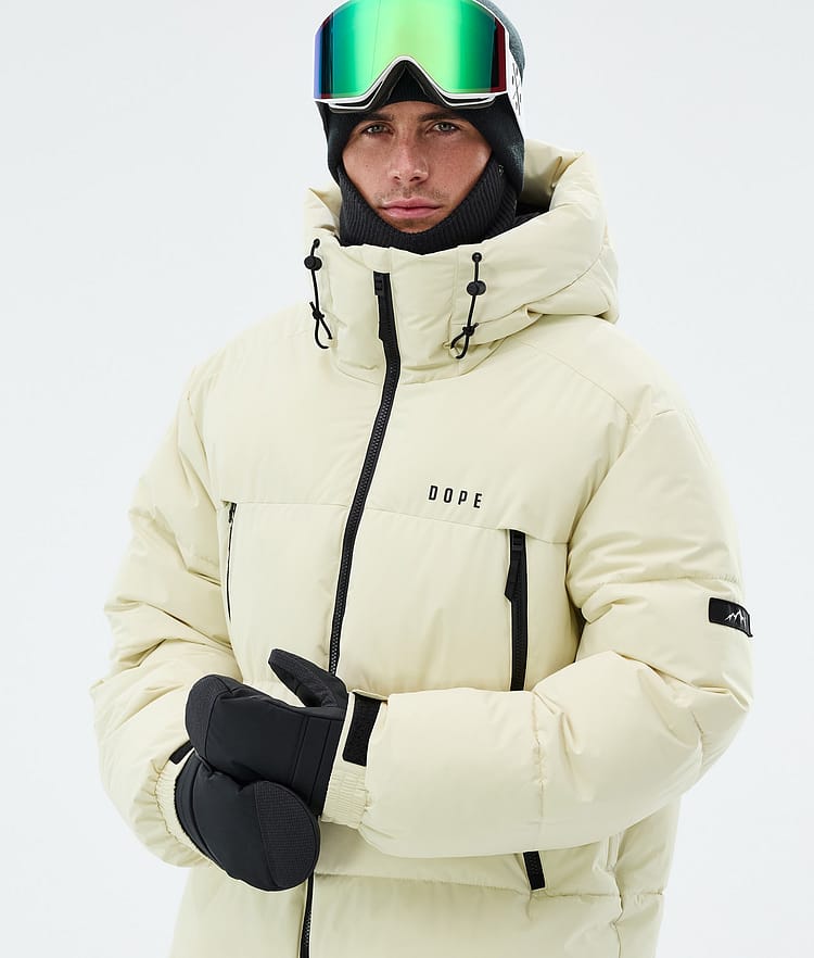 Dope Puffer Skijakke Herre Dirty White, Image 4 of 8
