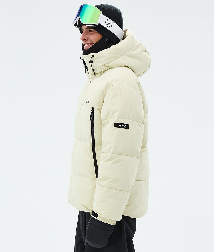 Dope Puffer Skijakke Herre Dirty White, Image 5 of 8