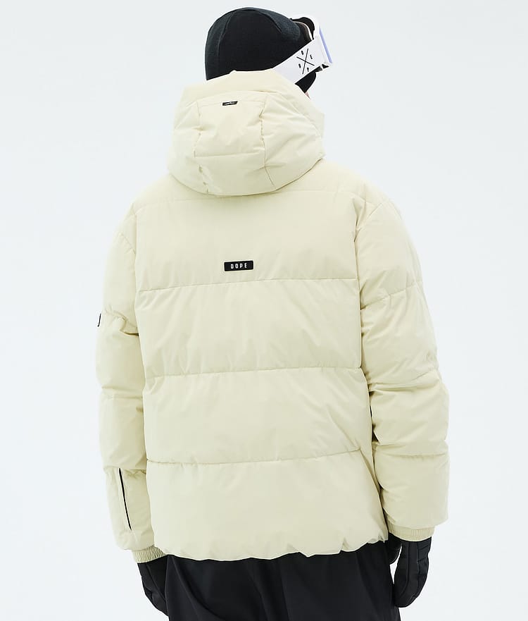 Dope Puffer Skijakke Herre Dirty White, Image 6 of 8
