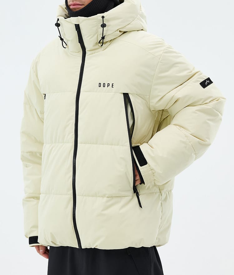 Dope Puffer Skijakke Herre Dirty White, Image 7 of 8