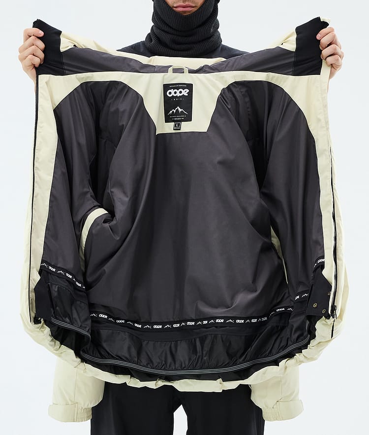 Dope Puffer Skijakke Herre Dirty White, Image 8 of 8